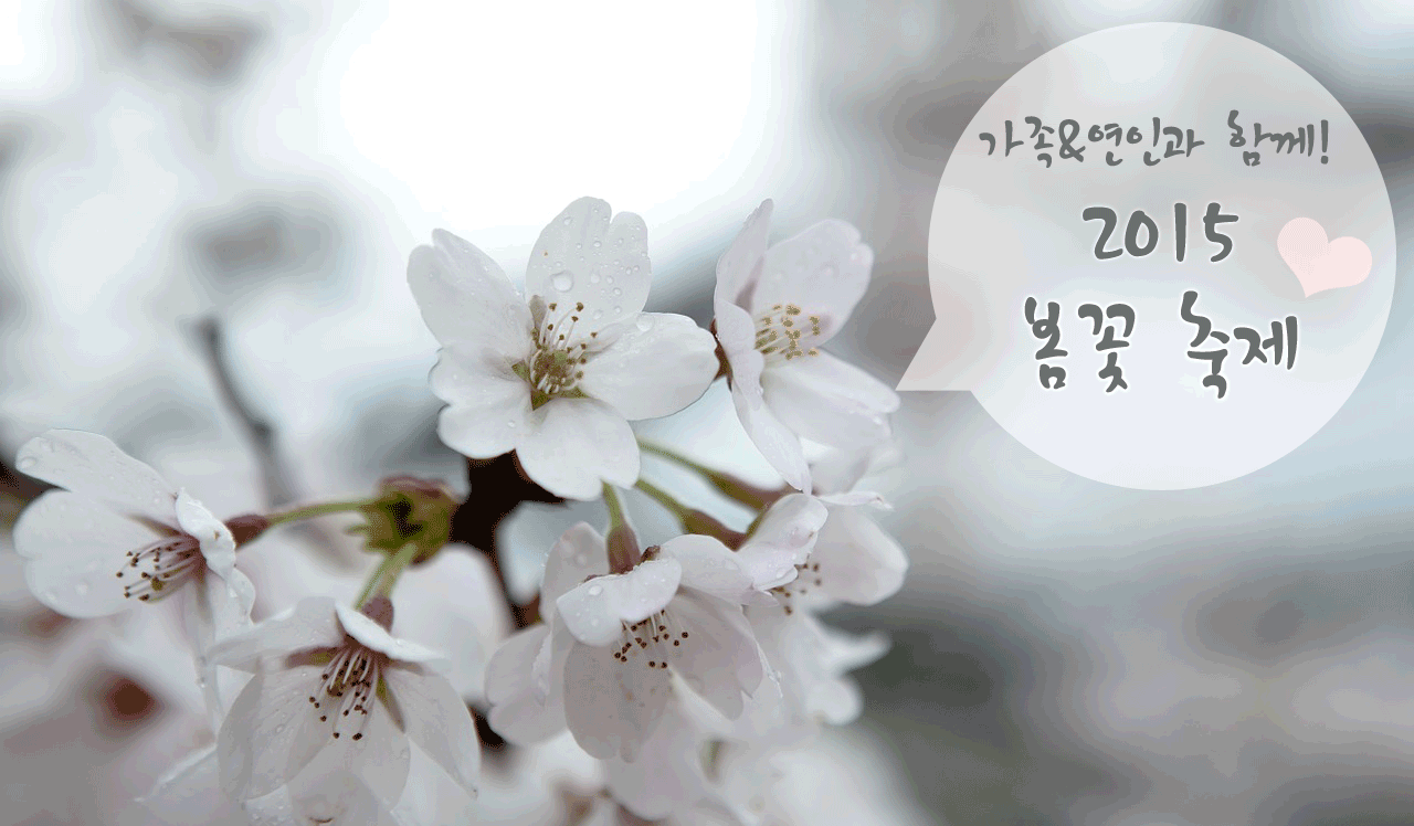 가족, 연인들이 함께 가면 좋을 2015 봄꽃 축제
